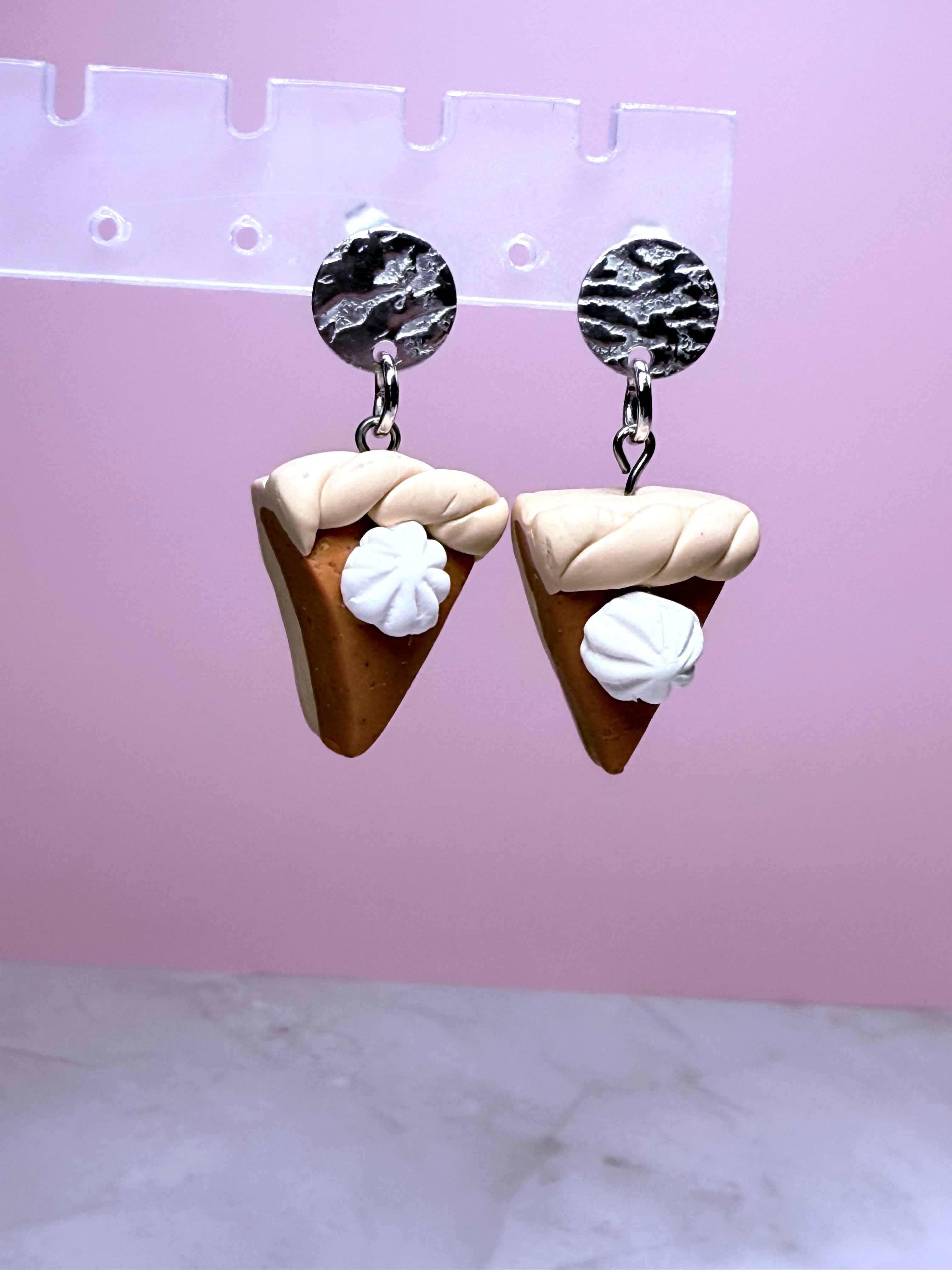 Pumpkin Pie Earrings with Silver Stud- Pumpkin Pie Scent