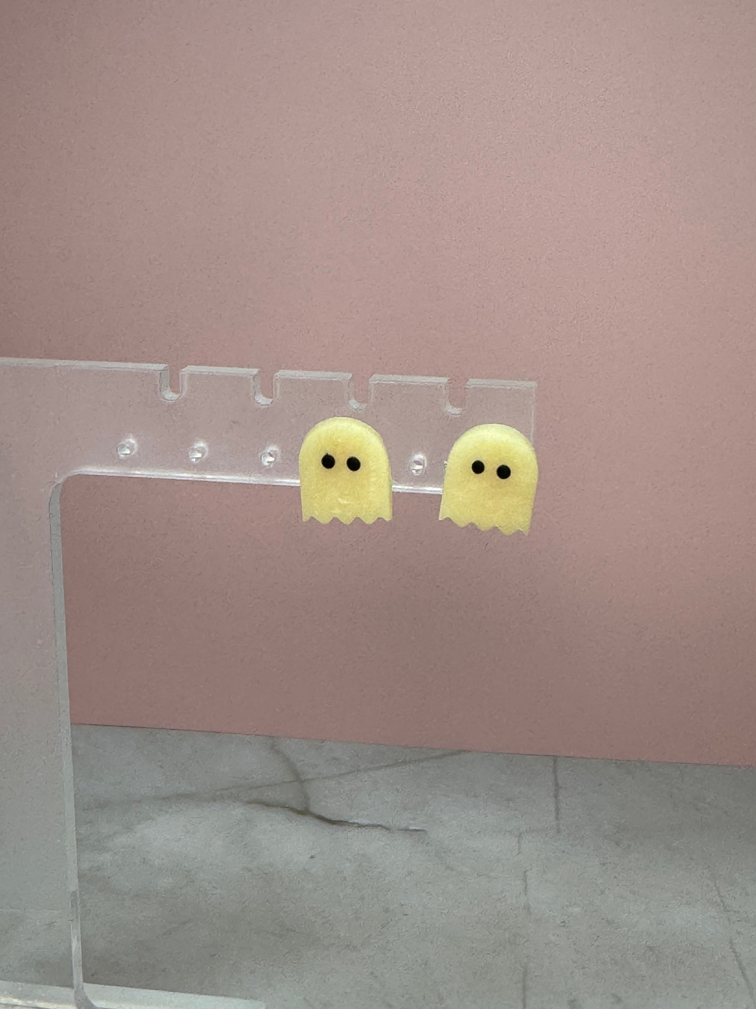 Glow-in-the-Dark Ghost Earring Studs