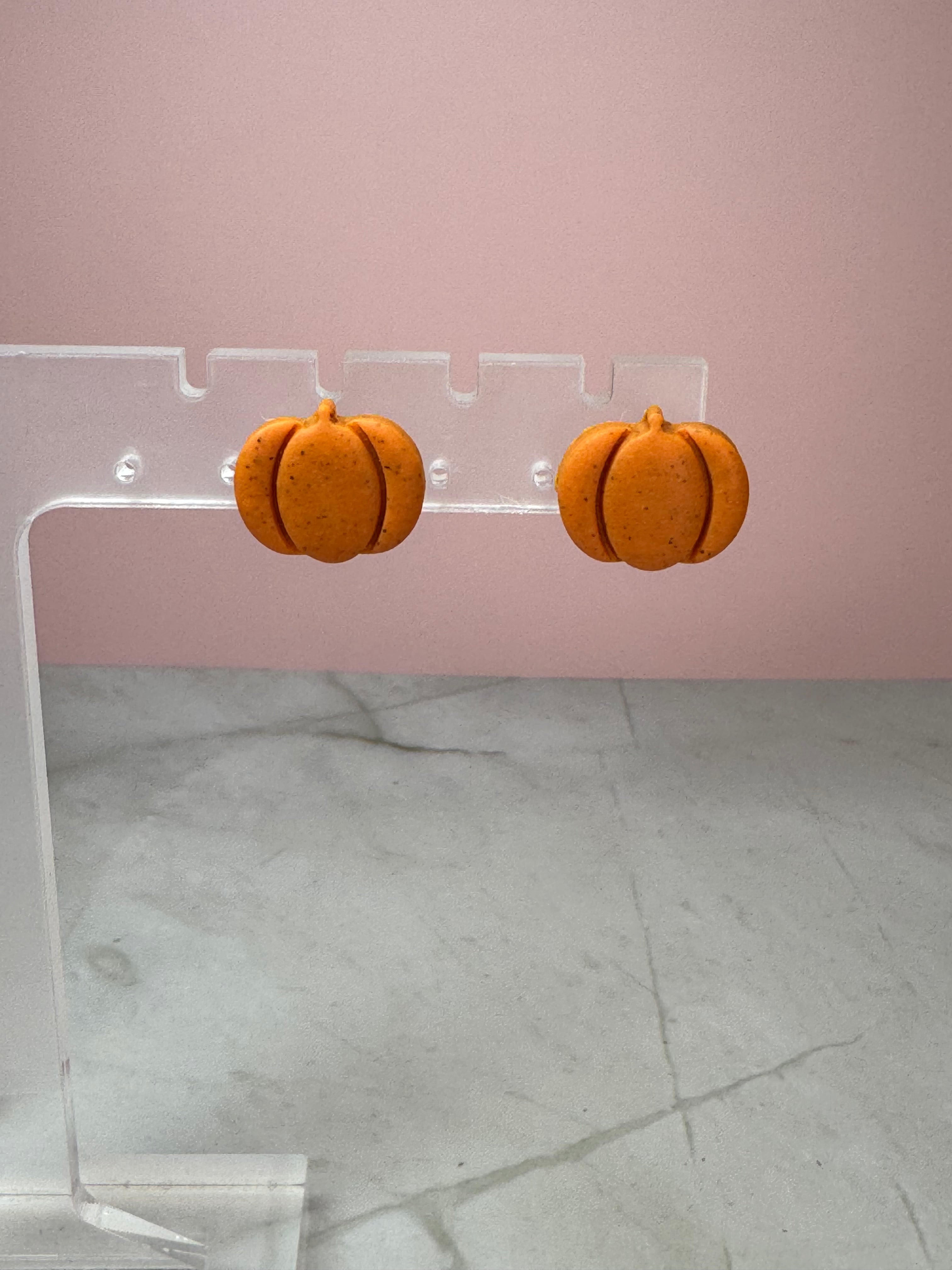 Pumpkin Stud Earrings- Pumpkin Pie Scent
