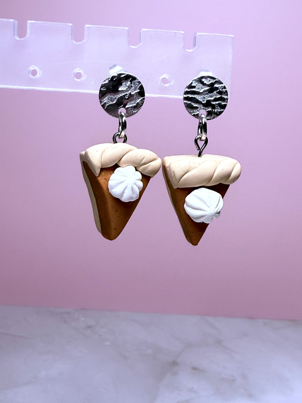 Pumpkin Pie Earrings with Silver Stud- Pumpkin Pie Scent