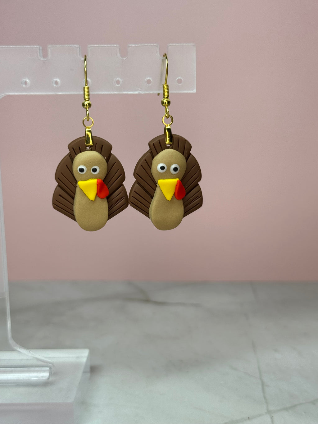 Turkey Earrings in Gold