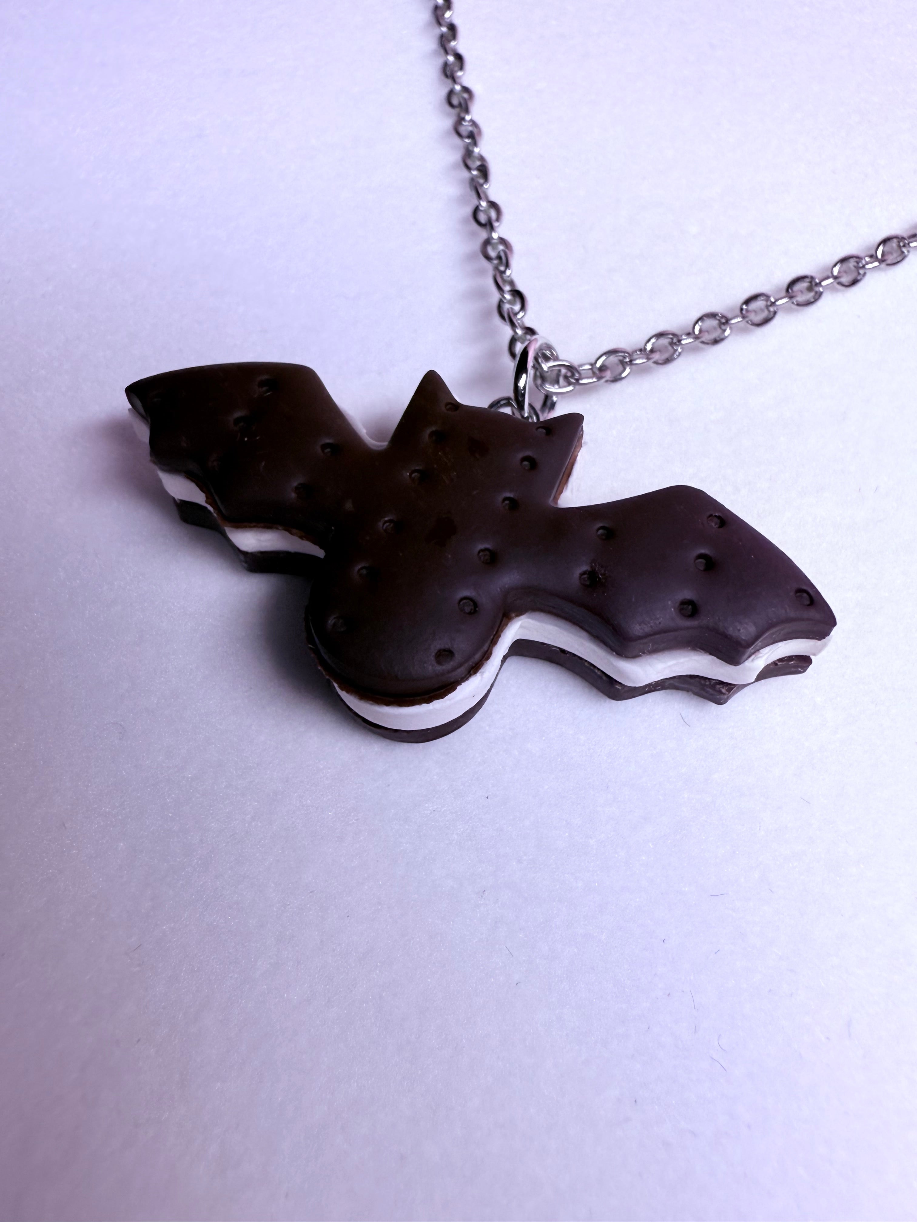 Bat Ice Cream Sandwich in Silver- Chocolate Scented